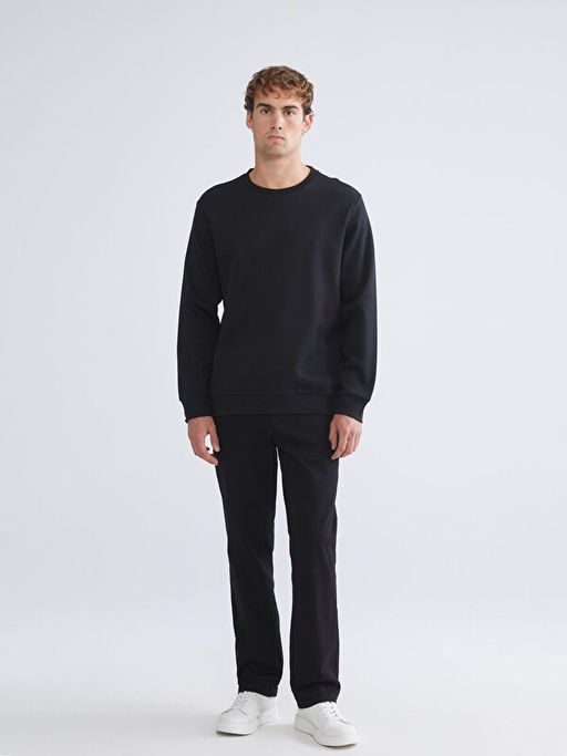Bisiklet Yaka Erkek Sweatshirt
