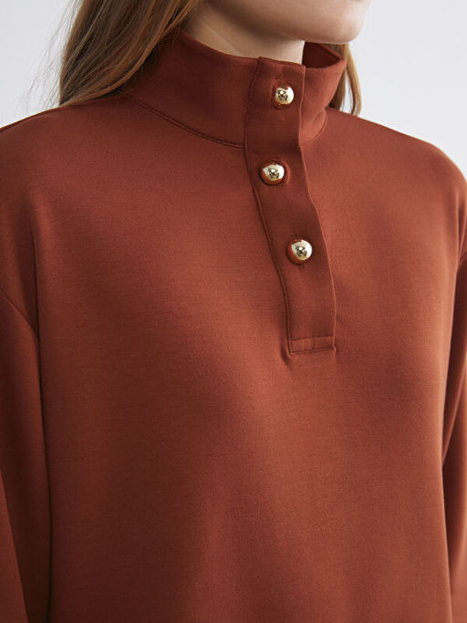 Dik Yaka Kad?n Sweatshirt