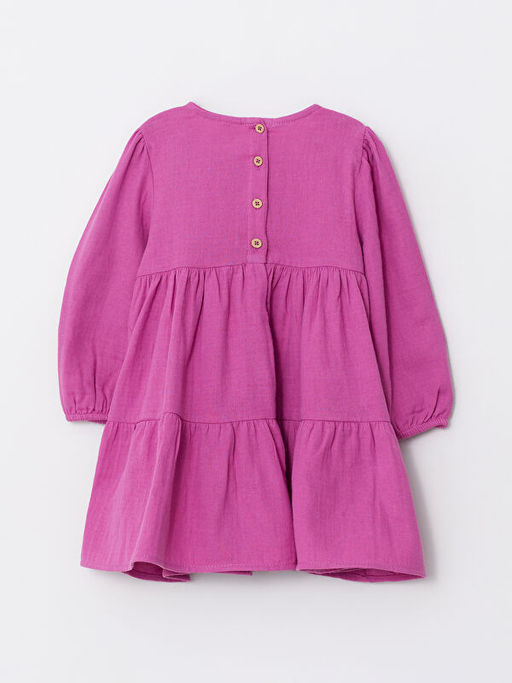 Bisiklet Yaka Uzun Kollu Basic K?z Bebek Elbise - Waikiki фото 2