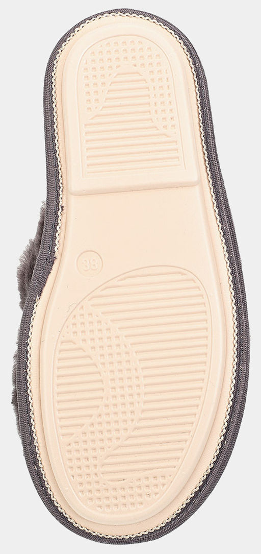 Тапочки Ralf Ringer Weekend FLATS из натурального меха серые фото 5