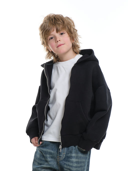 Зипка толстовка для мальчика с шевроном 22-0430 графит - Mini maxi фото 19