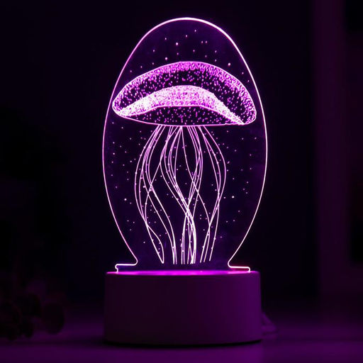 Светильник «Медуза» LED RGB от сети 9.5×10×21.5 см RISALUX