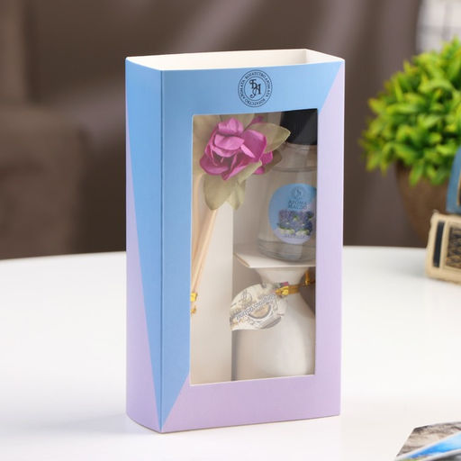 Набор подарочный с диффузором «Ваза с цветком» лаванда, «Богатство Аромата»