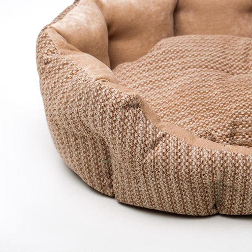 Лежанка для животных,мебельная ткань, холлофайбер, 50 х 40 х 15 см, микс цветов - Пижон фото 9