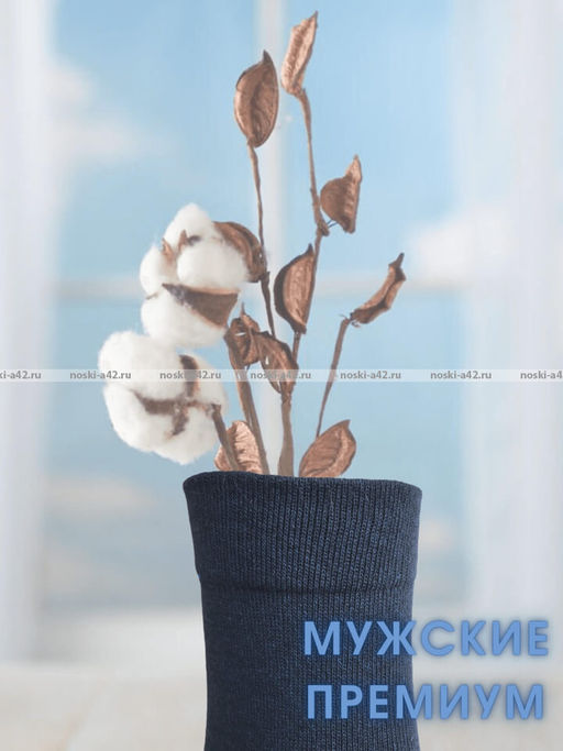 Цена за 10 пар. Викатекс VIKATEX носки мужские с лайкрой арт. 1ВС1 синие