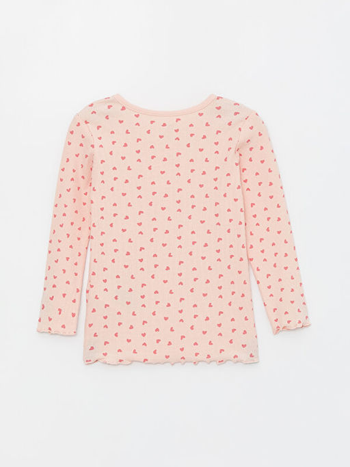 Bisiklet Yaka Bask?l? K?z Bebek Pijama Tak?m? - Waikiki фото 3