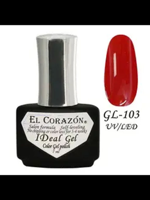 El Corazon Гель-лак IDeal Gel №GL-103 красный, 7 мл UV/LED