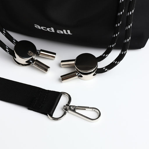 Сумка женская 20*7*18 отд на клапане, регул. ремень, черный - Simaland фото 6