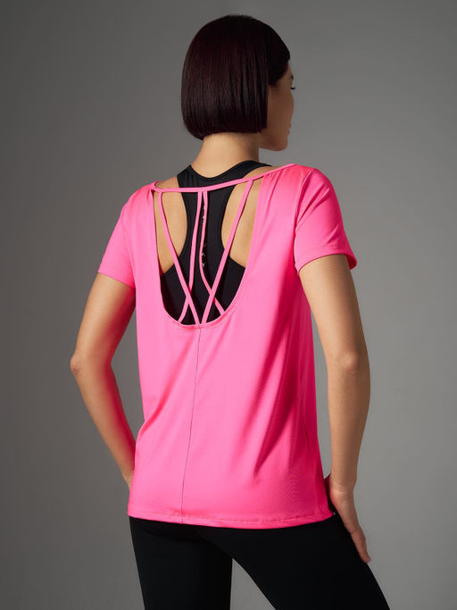 Футболка прямого силуэта с открытой спиной - NEVERLATE фото 6