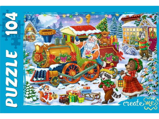 Puzzle 104 элемента "Новогодний экспресс" (П104-6808)