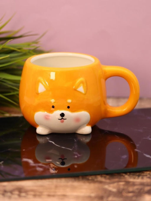 Кружка керамическая Corgi, orange, 450 мл