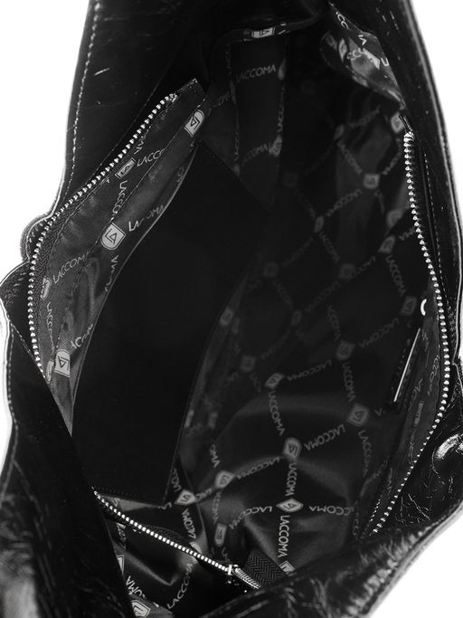 LACCOMA сумка Q6158-L-черный натуральная кожа полиэстер  фото 6
