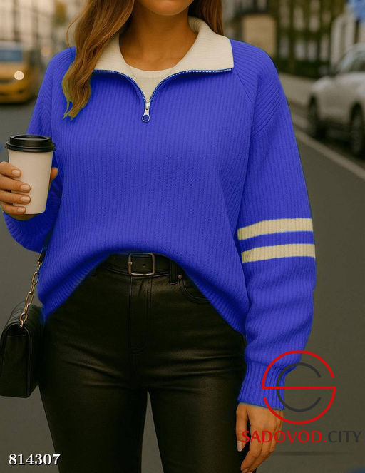 Теплая кофточка на замке