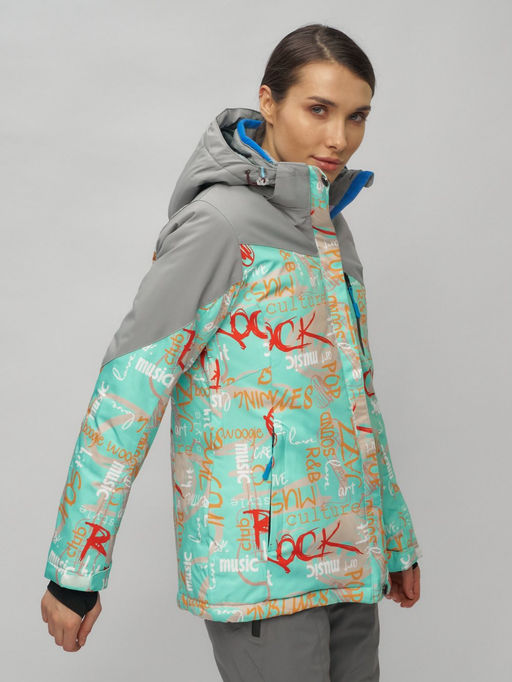 Горнолыжный костюм женский бирюзового цвета 02252Br - Chunmai фото 42