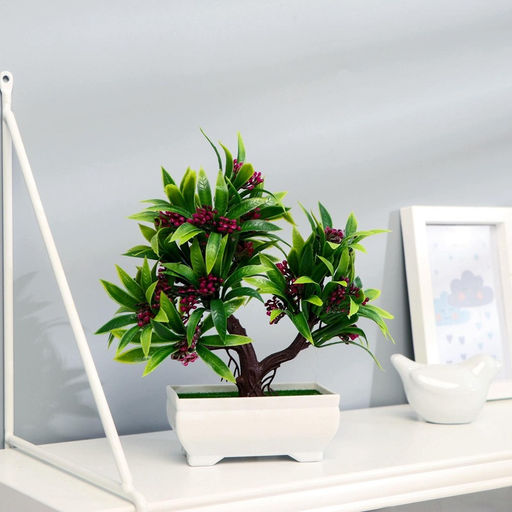 Бонсай искусственный в горшке «Деревце яркое», 10×20 см, МИКС