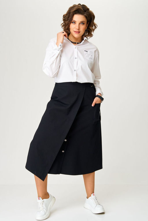 Костюм Aira Style 24119 Бело-черный