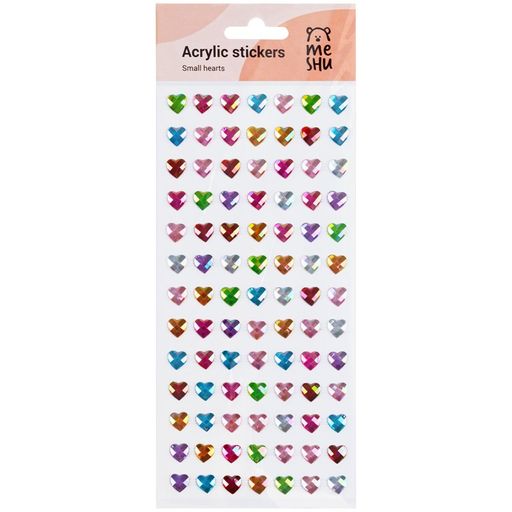 Наклейки акриловые "Small hearts" (MS_46769, MESHU)