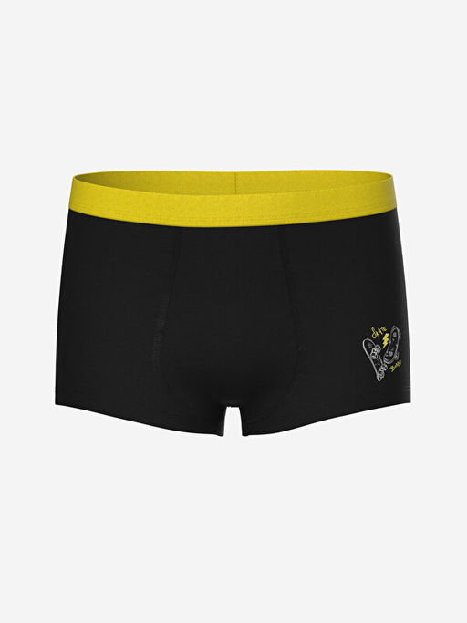 Bask?l? Erkek ?ocuk Boxer 3l? - Waikiki фото 2