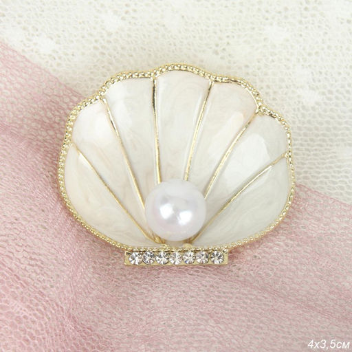 Брошь Ракушка / 1994 /уп 24/ - ГалеонТрейд фото 3