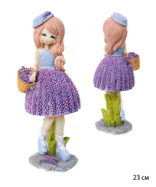 Фигурка Девушка Лаванда 23 см / 9633 /уп 48/микс - Галеонтрейд фото 3