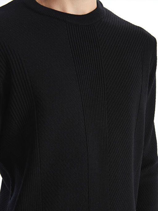 Bisiklet Yaka Erkek Triko Kazak