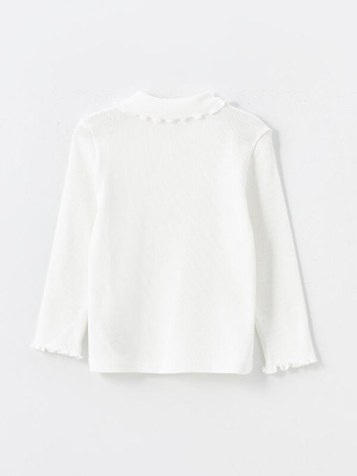 G?mlek Yaka Uzun Kollu Basic K?z Bebek Ti??rt - Waikiki фото 2