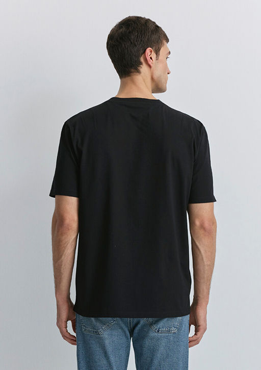 Mavi Patch Logo Bask?l? Siyah Tisort  фото 3