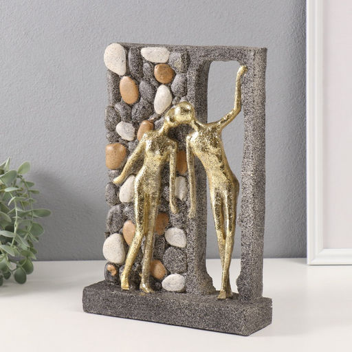 Фигурка полистоун «Тайное свидание у каменной стены», 6.5×21.5×30.5 см