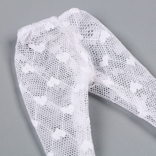 Колготки для куклы Сердечки, цвет белый - Simaland фото 6