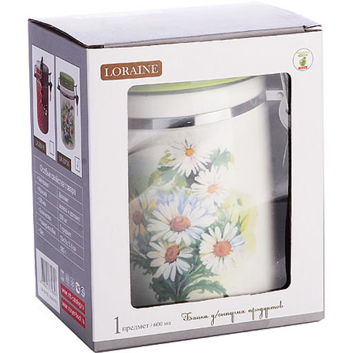 30755 Банка для сыпучих 600мл Ромашка LR (х24) - Mayer&boch фото 3