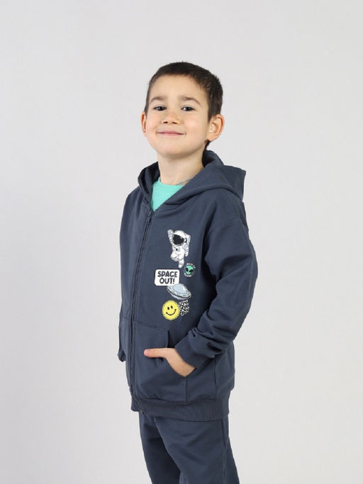 CRB wear / CSKB 64030-48-431 Толстовка для мальчика,темно-серый/Ex.Cherubino  фото 2