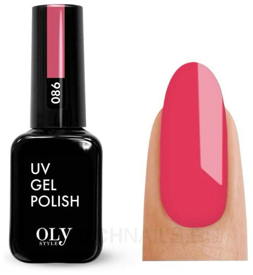 OLYSTYLE гель-лак для ногтей тон 086 розово-коралловый (срок4.2025г)