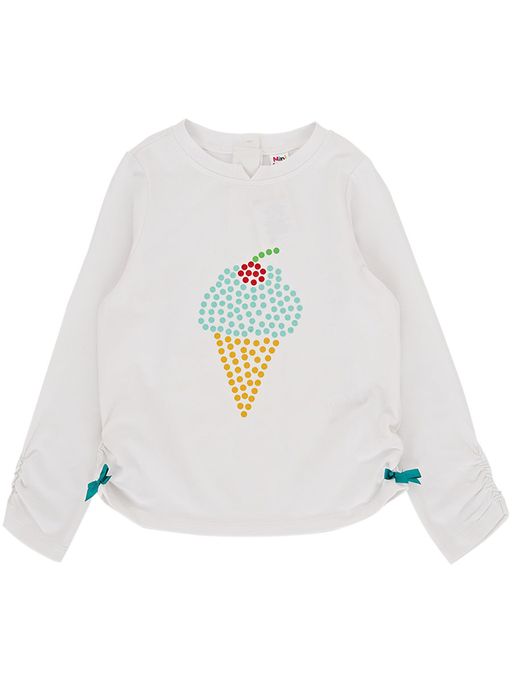 Футболка (лонгслив) UD 3902 белый - Mini maxi фото 5