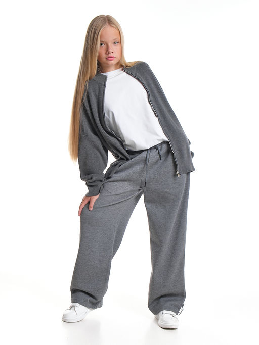 Брюки для девочки 33-7494 серый - Mini maxi фото 36