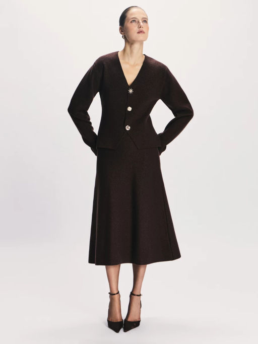 Юбка А-силуэта с люрексной нитью / Zarina