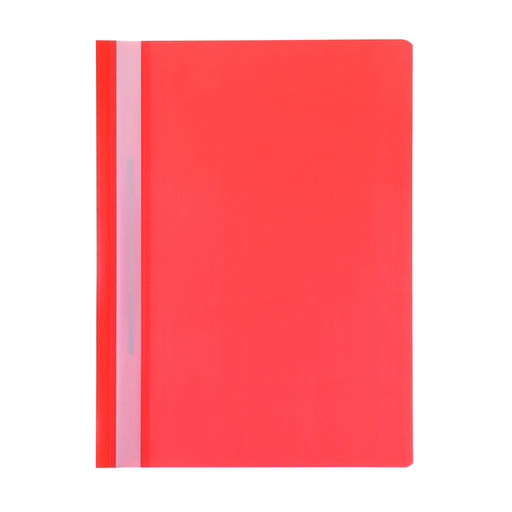 Цена за 20 шт. Папка - скоросшиватель Calligrata, А4.160 мкм, красная, прозрачный верх