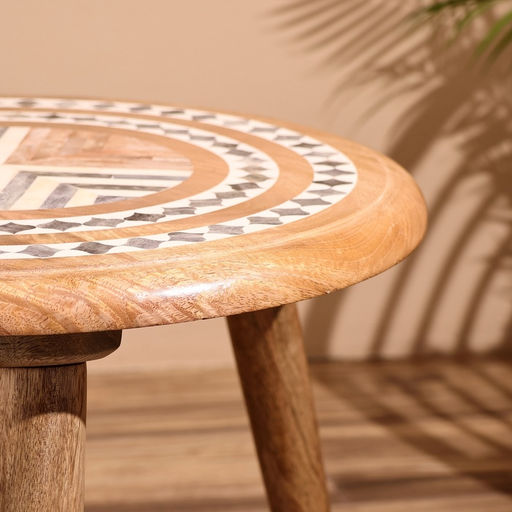 Столик кофейный, 45×45×45 см, манговое дерево