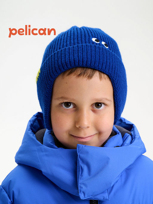 PELICAN, шапка детская, Синий