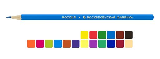 ВКФ Царевны Набор цветных карандашей Царевны TSR-CP-6018 заточенный 8 х 18 цв - Vista-artista фото 3