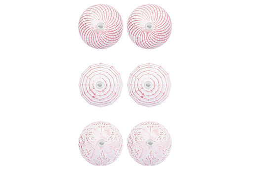 Набор 6 новогодних шаров 9,5*9,5 см Винтаж розовый с эффектом старины - Elan gallery фото 5