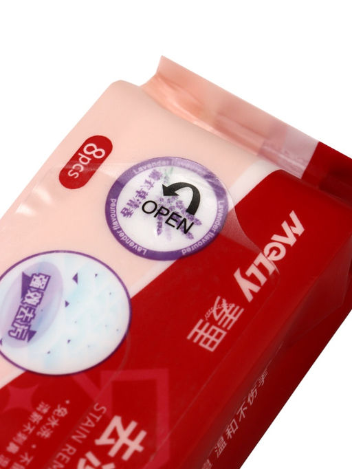 Салфетки от пятен на одежде MELLY, 8 упаковок × 8 шт. (64 салфетки)