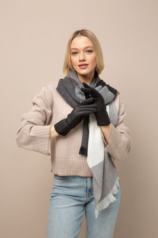 Перчатки из полиэстера черного цвета