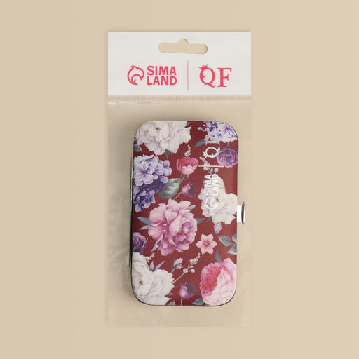 Набор маникюрный Цветочная рапсодия, 7 предметов, в футляре, разноцветный - Qf фото 6