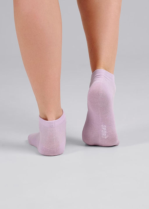 CLES Носки жен.L2001 market line укороч св.фиолетовый - Clever wear фото 3