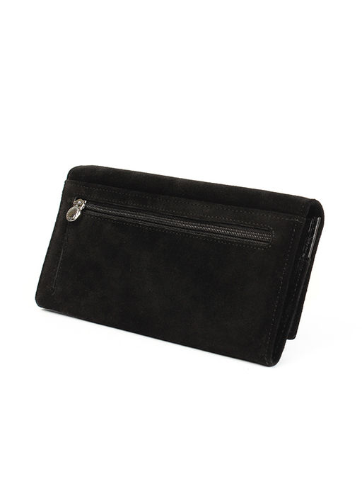 LACCOMA кошелек LA-1081-Z-черный натуральная замша  фото 2