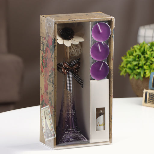 Набор подарочный «Париж» (диффузор и свечи) лаванда, «Богатство Аромата» 8 марта