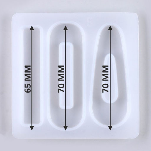 Цена за 2 шт. Молд силиконовый  «Заколка», 3 вида заколки