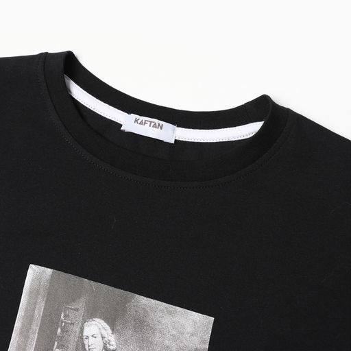Футболка мужская KAFTAN Drop, размер 52, чёрная