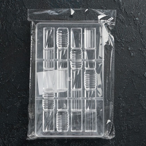 Форма для конфет и шоколада Фигурный батончик, 20?12?2.5 см, 20 ячеек 3.3?1.6?0.8 см, прозрачная - Simaland фото 5