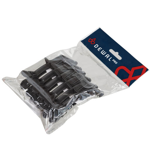 Dewal Зажим для волос крокодил CL-36859, карбон, черный, 11,2 см, 6 шт. фото 2